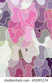 Abstract vector color background of doodle hand drawn lines. Colorful floral pattern. Wave blue wallpaper