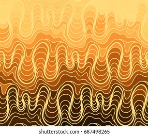 Abstract vector color background of doodle hand drawn lines. Colorful floral pattern. Wave wallpaper