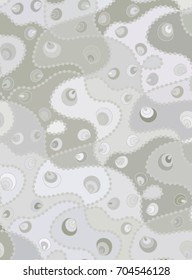 Abstract vector color background of doodle hand drawn lines. Grey floral pattern. Wave wallpaper