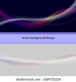 Abstract vector color background for use in design, set