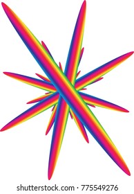 abstract vector color burst