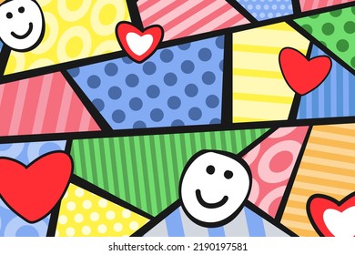 Abstract vector color illustration. Doodle background.
