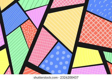 Abstrakte Vektorfarbgrafik. Doodle Hintergrund.