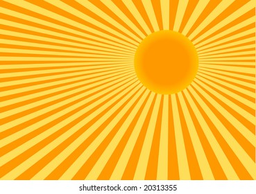 Abstract Vector Color Illustration Sun Stock Vector (Royalty Free) 20313355