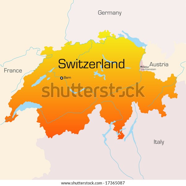 Download Abstract Vector Color Map Switzerland Country Stock Vector (Royalty Free) 17365087