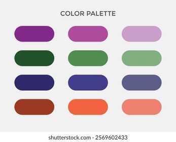 Abstract vector color palette. Trend colors. Vector illustration