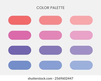 Abstract vector color palette. Trend colors. Vector illustration