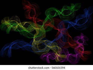 Abstract Vector color Smoke Background