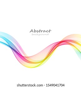 
Fondo abstracto de onda de color vectorial. Elemento de diseño