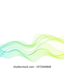 Abstract vector color wave. Design element