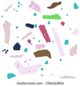 Resumen del fondo de la combinación de puntos de onda de color vectorial