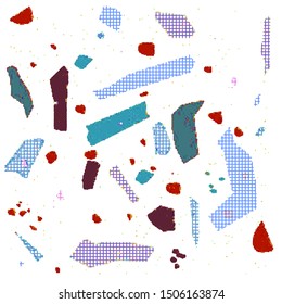 Abstract vector color wave dot combination background