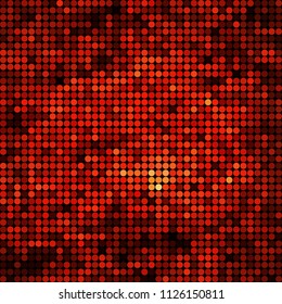 abstract vector colored round dots background - red