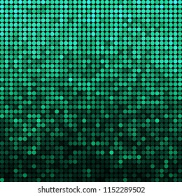 abstract vector colored round dots background - green