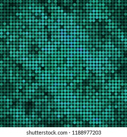 abstract vector colored round dots background - teal