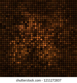 abstract vector colored round dots background - brown