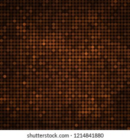 abstract vector colored round dots background - orange