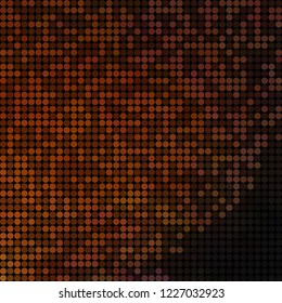 abstract vector colored round dots background - brown