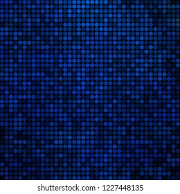 abstract vector colored round dots background - dark blue