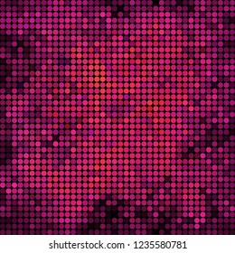 abstract vector colored round dots background - purple