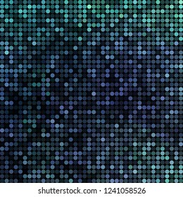 abstract vector colored round dots background - blue