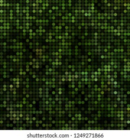 abstract vector colored round dots background - green