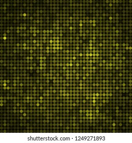 abstract vector colored round dots background - green