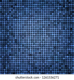 abstract vector colored round dots background - blue