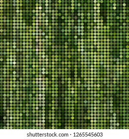 abstract vector colored round dots background - green
