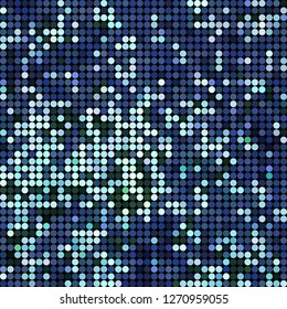 abstract vector colored round dots background - blue