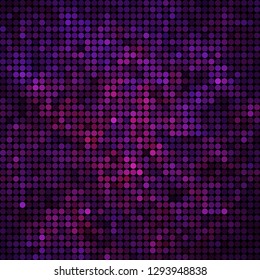 abstract vector colored round dots background - purple and violet
