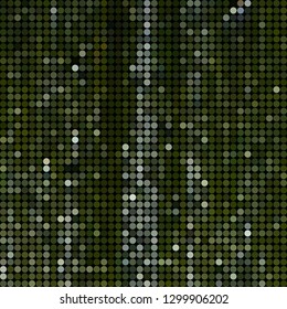 abstract vector colored round dots background - green