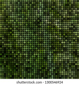 abstract vector colored round dots background - green