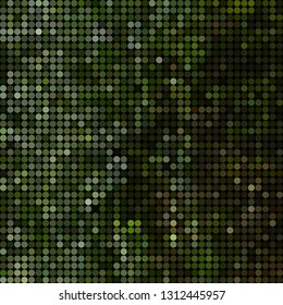 abstract vector colored round dots background - green