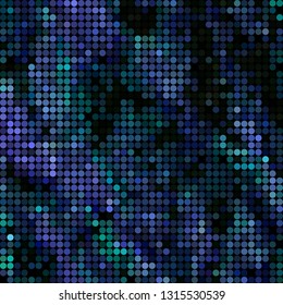 abstract vector colored round dots background - blue
