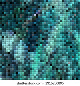 abstract vector colored round dots background - blue