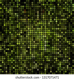 abstract vector colored round dots background - green