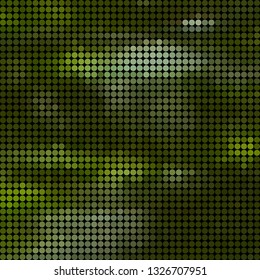 abstract vector colored round dots background - green