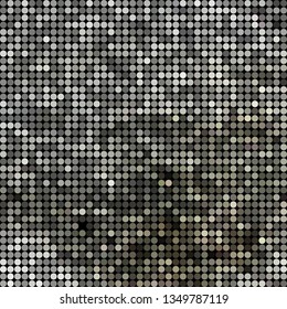 abstract vector colored round dots background - gray and brown