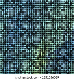 abstract vector colored round dots background - blue