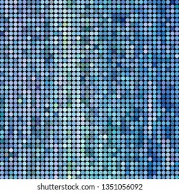 abstract vector colored round dots background - blue