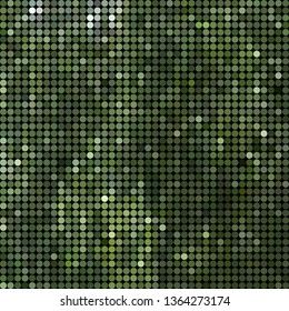 abstract vector colored round dots background - green