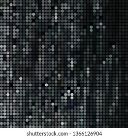 abstract vector colored round dots background - dark gray