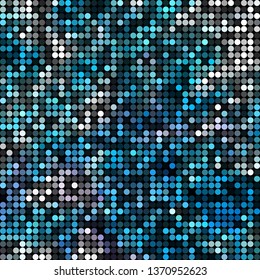 abstract vector colored round dots background - blue