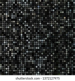 abstract vector colored round dots background - gray