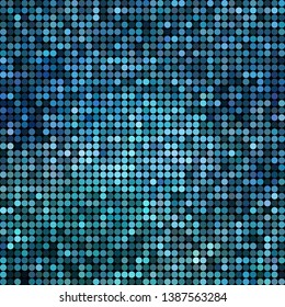 abstract vector colored round dots background - blue
