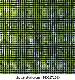 abstract vector colored round dots background - green