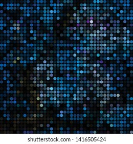 abstract vector colored round dots background - blue
