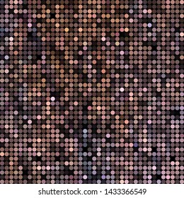 abstract vector colored round dots background - brown
