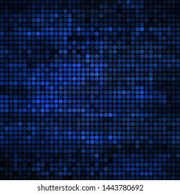 abstract vector colored round dots background - blue